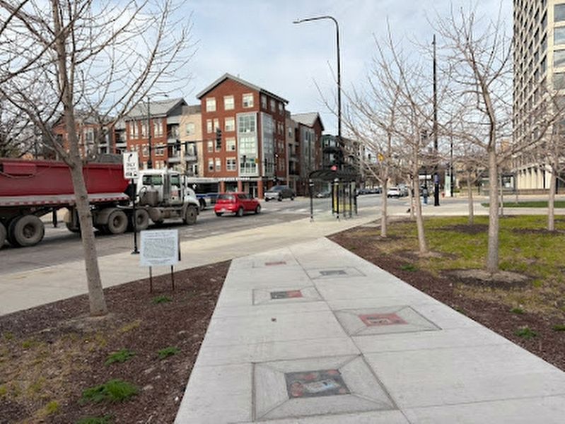 Race riot markers near 35th Street image. Click for full size.