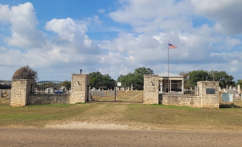 The entrance to the Pleasant Hill Cemetery and Marker image. Click for full size.