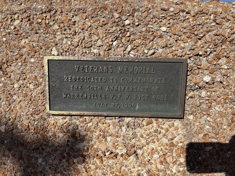Warrenville Veterans Memorial image. Click for full size.