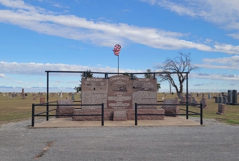 Brinkman Community History Marker. Click for full size. Brinkman Community History Marker image. Click for full size.