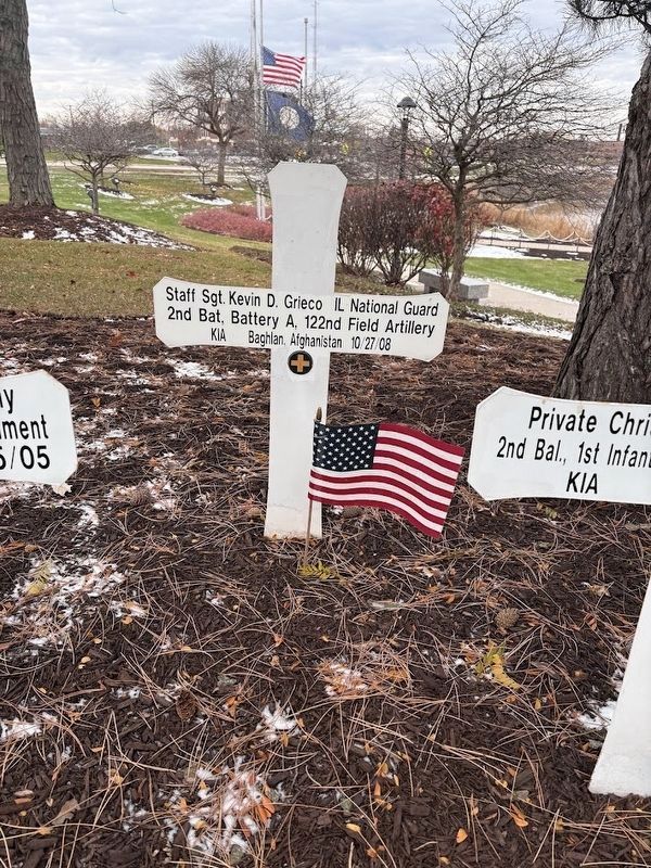 Blue Star Memorial cross: Kevin Grieco image. Click for full size.