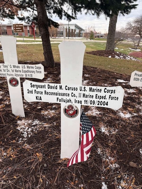 Blue Star Memorial cross: David Caruso image. Click for full size.