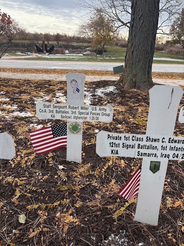 Blue Star Memorial cross: Robert Miller image. Click for full size.