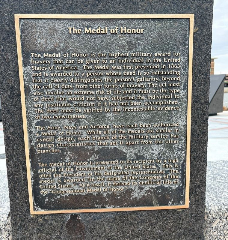 The Medal of Honor Marker image. Click for full size.