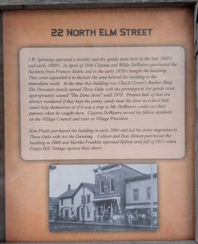22 North Elm Street Marker image. Click for full size.