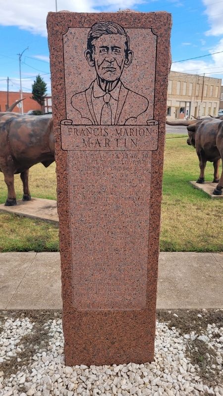 James Franklin Kromer / Francis Marion Martin Marker - Reverse Side. Click for full size. James Franklin Kromer / Francis Marion Martin Marker - Reverse Side image. Click for full size.