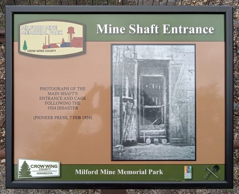 Mine Shaft Entrance Marker. Click for full size. Mine Shaft Entrance Marker image. Click for full size.