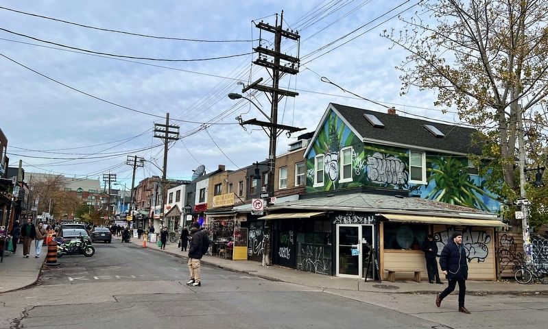 Augusta Street in Kensington Market, 2025 image. Click for full size.