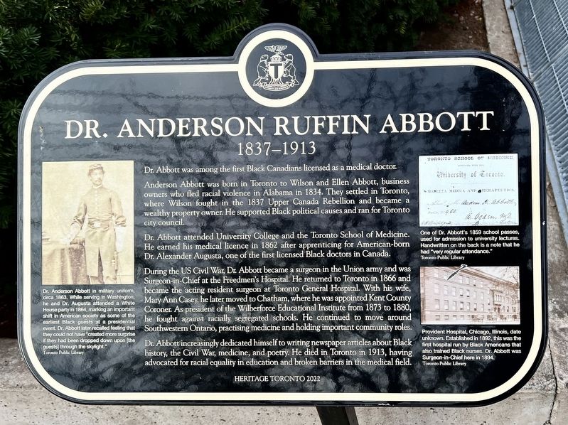 Dr. Anderson Ruffin Abbott Marker image. Click for full size.