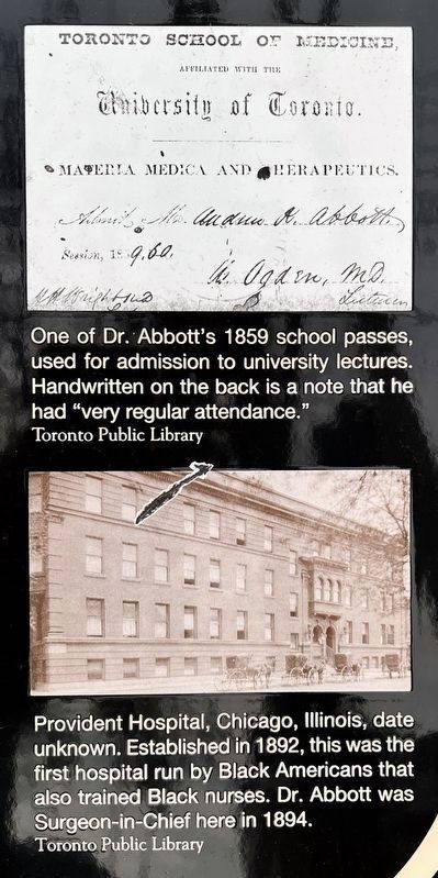 Dr. Anderson Ruffin Abbott marker photos and captions detail image. Click for full size.