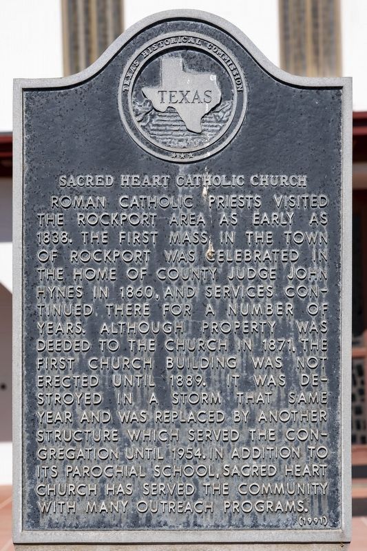 Sacred Heart Catholic Church Marker. Click for full size. Sacred Heart Catholic Church Marker image. Click for full size.