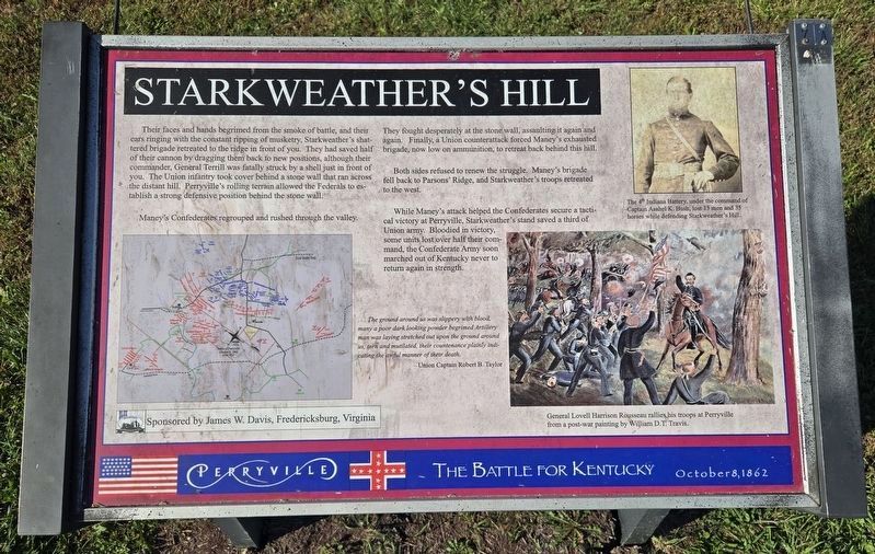 Starkweather�s Hill Marker image. Click for full size.