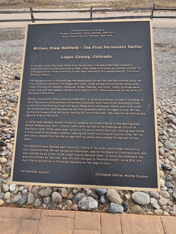 William Shaw Hadfield Marker image. Click for full size.