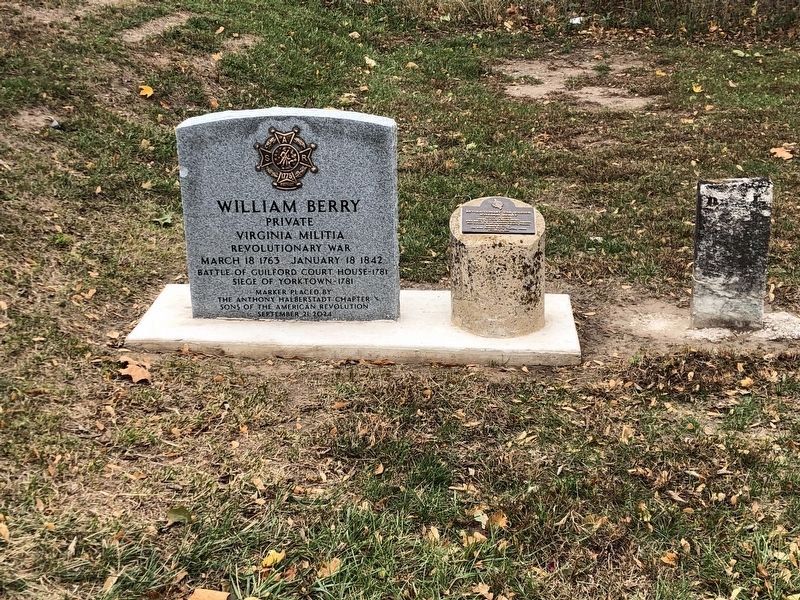 Pvt. William Berry gravesite. Click for full size. Pvt. William Berry gravesite image. Click for full size.