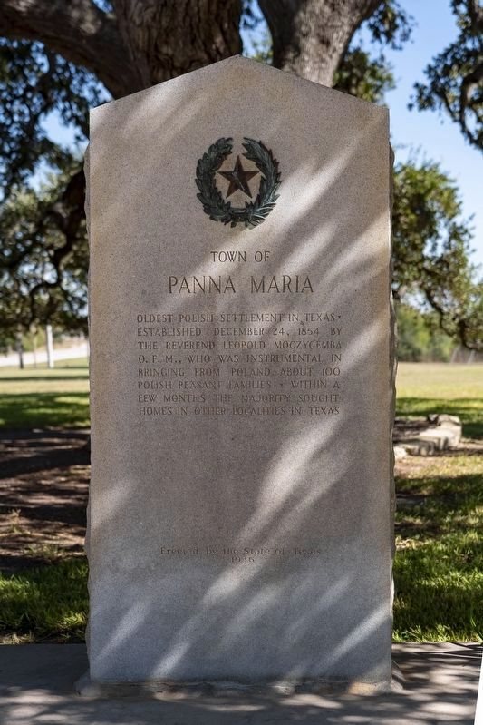 Town of Panna Maria Marker image. Click for full size.