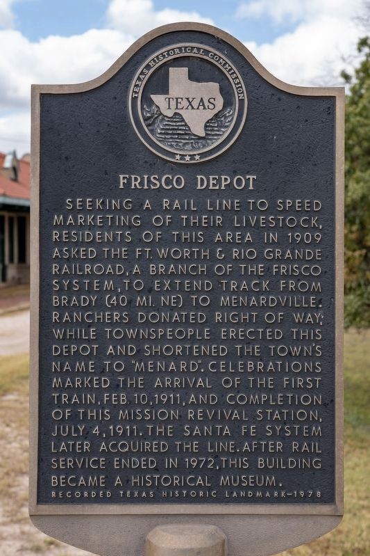 Frisco Depot Marker image. Click for full size.