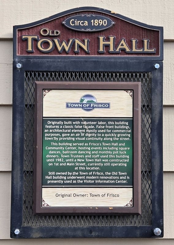 Old Town Hall Marker. Click for full size. Old Town Hall Marker image. Click for full size.
