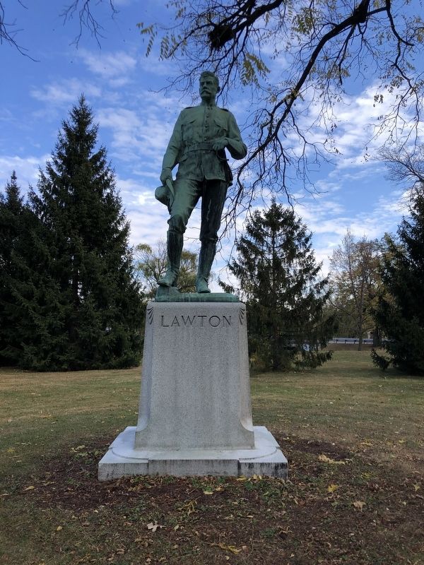 Front of Major General Henry W. Lawton Statue image. Click for full size.