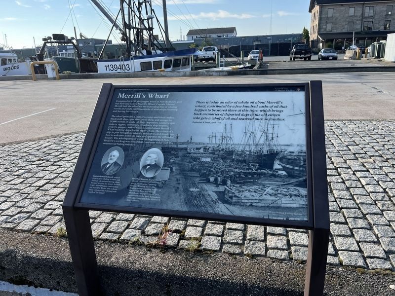 Merrill's Wharf Marker image. Click for full size.