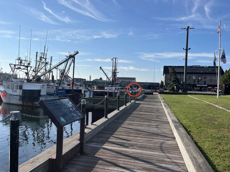 Merrill's Wharf Marker image. Click for full size.