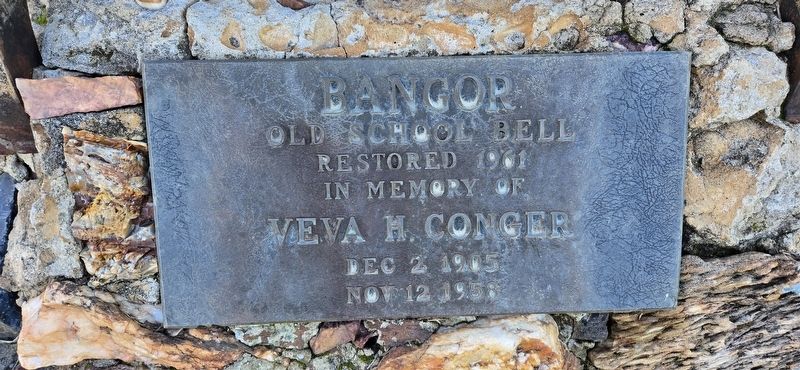 Bangor old school bell Marker image. Click for full size.