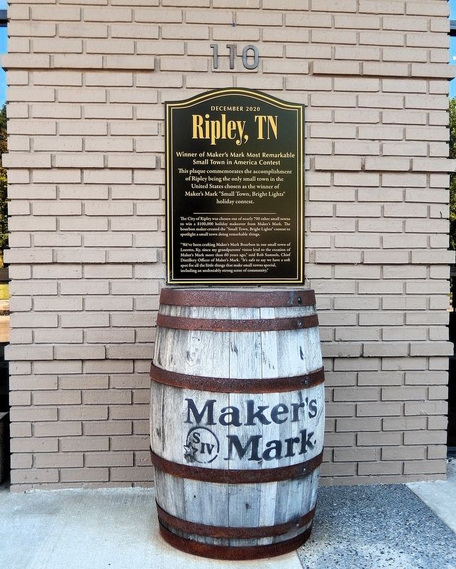 Ripley, TN Marker. Click for full size. Ripley, TN Marker image. Click for full size.