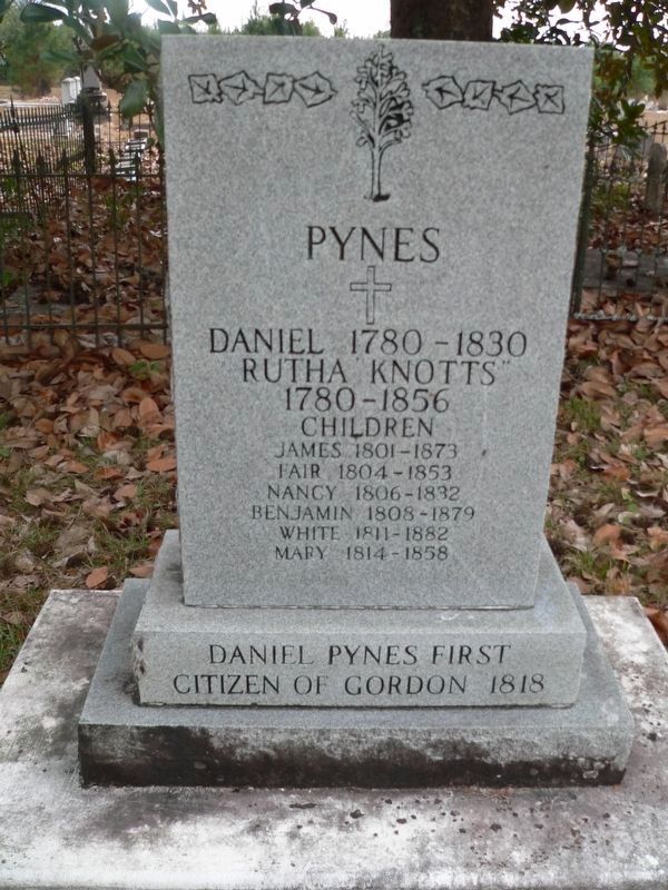 Daniel Pynes First Citizen of Gordon 1818. Click for full size. Daniel Pynes First Citizen of Gordon 1818 image. Click for full size.