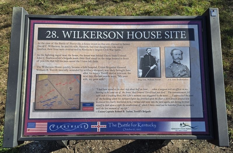 Wilkerson House Site Marker. Click for full size. Wilkerson House Site Marker image. Click for full size.