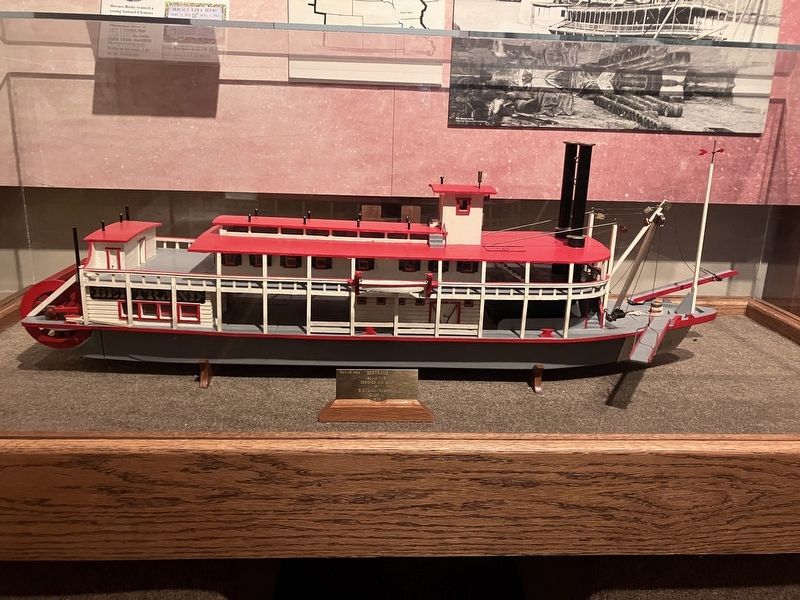Model of the Steamboat Bertrand. Click for full size. Model of the Steamboat Bertrand image. Click for full size.