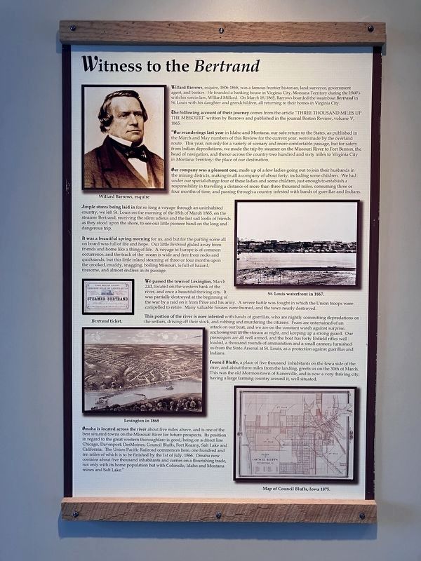 An Account of the Sinking of the Bertrand. pt. 1 image. Click for full size.
