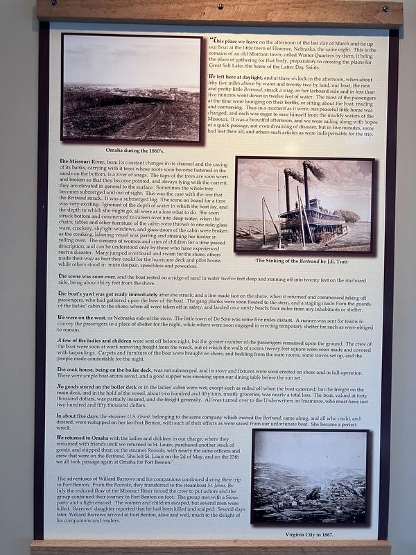 An Account of the Sinking of the <i>Bertrand</i> pt. 2 image. Click for full size.