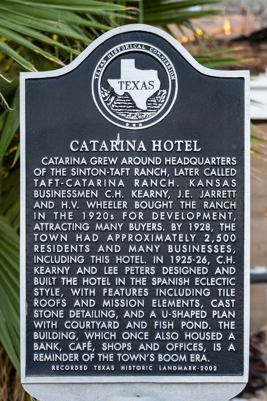 Catarina Hotel Marker image. Click for full size.