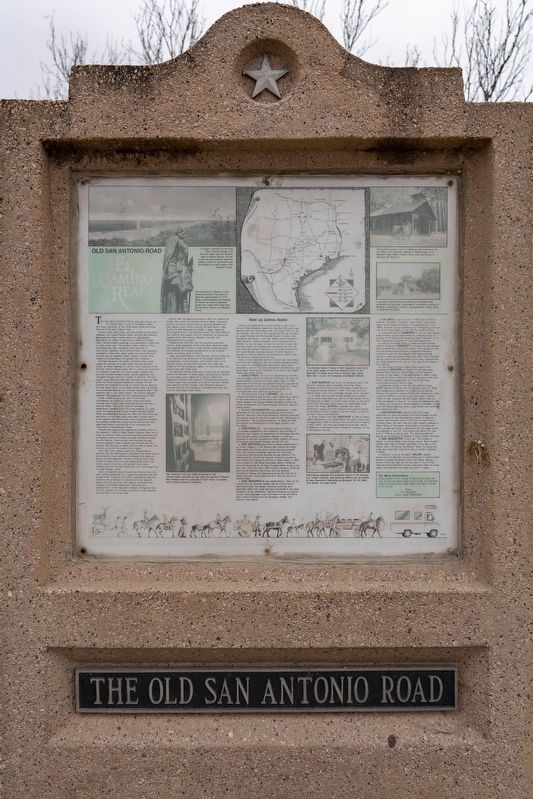 Old San Antonio Road Marker. Click for full size. Old San Antonio Road Marker image. Click for full size.