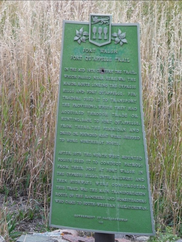 Fort Walsh Marker. Click for full size. Fort Walsh Marker image. Click for full size.