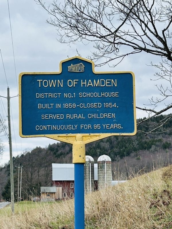 Town Of Hamden Marker. Click for full size. Town Of Hamden Marker image. Click for full size.