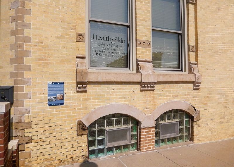 Blair State Bank Bldg. Marker image. Click for full size.