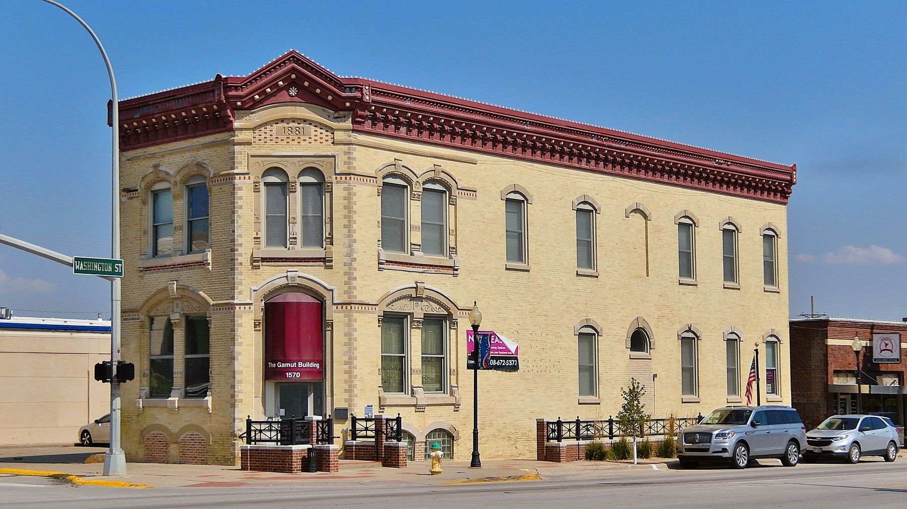 Blair State Bank Building (<i>southwest elevation</i>) image. Click for full size.