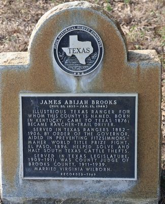 James Abijah Brooks Marker. Click for full size. James Abijah Brooks Marker image. Click for full size.