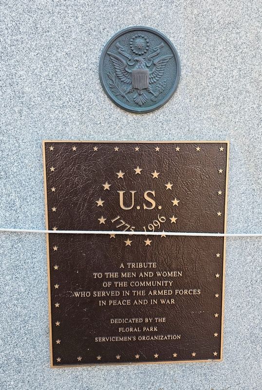 Floral Park Servicemen's Monument Marker image. Click for full size.