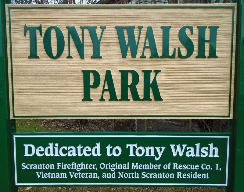Tony Walsh Park Marker image. Click for full size.
