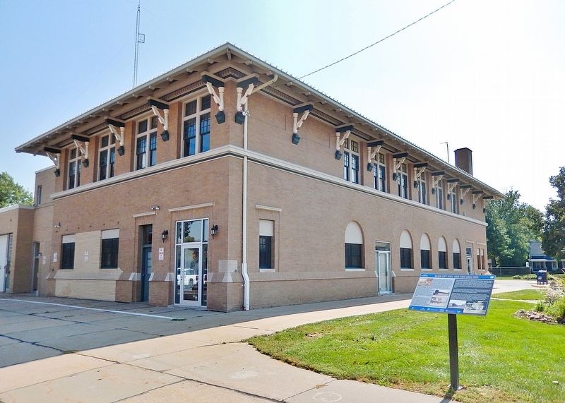 Blair City Hall and Fire Hall Marker image. Click for full size.