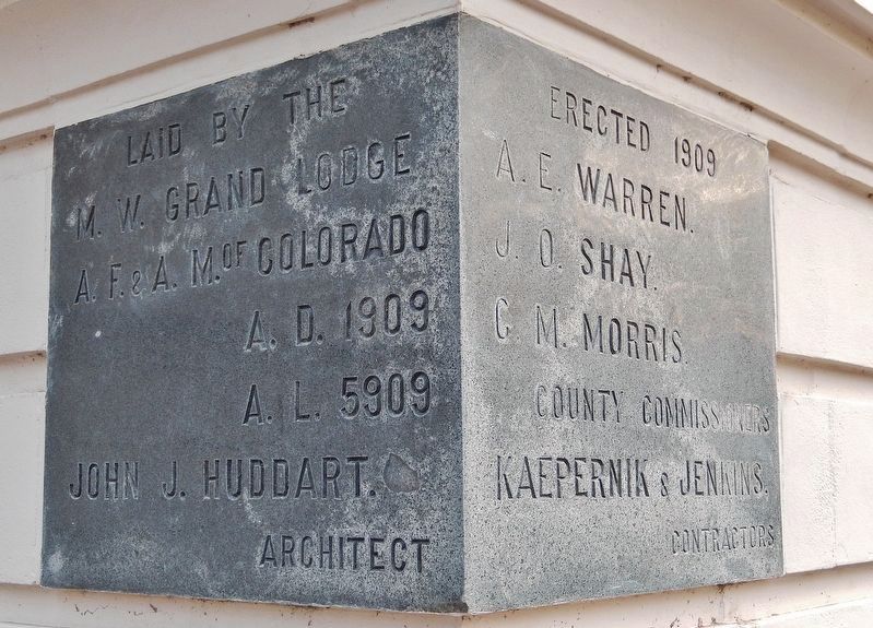 Logan County Courthouse Cornerstone image. Click for full size.