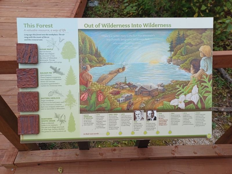 This Forest / Out of Wilderness Into Wilderness Marker. Click for full size. This Forest / Out of Wilderness Into Wilderness Marker image. Click for full size.