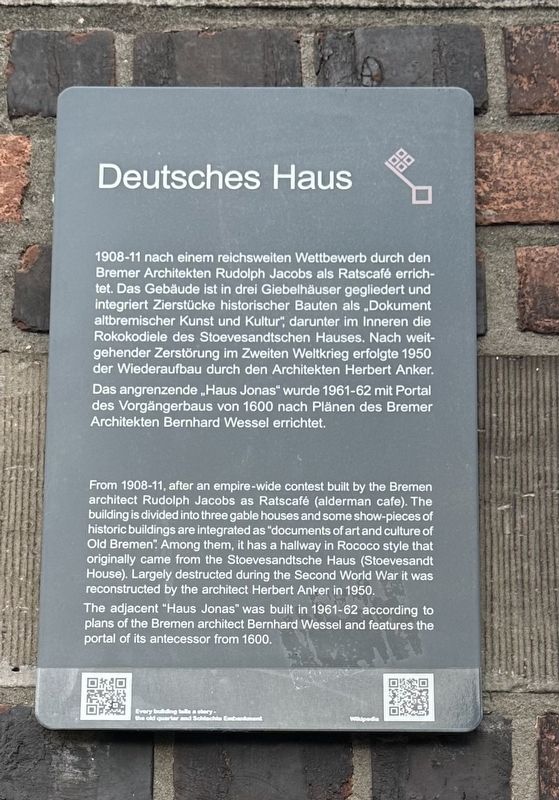 Deutsches Haus Marker image. Click for full size.