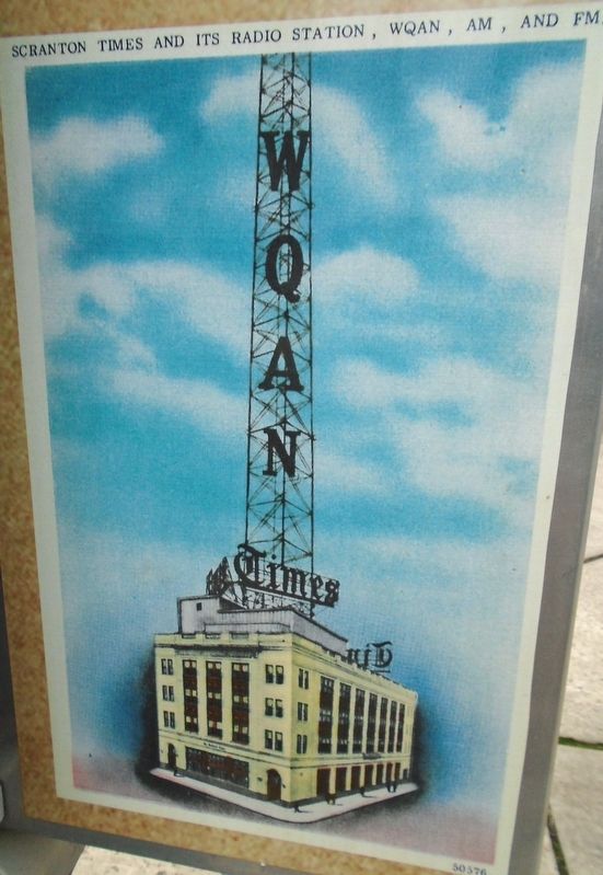 Scranton Times Historical Postcard on Traffic Box. Click for full size. Scranton Times Historical Postcard on Traffic Box image. Click for full size.