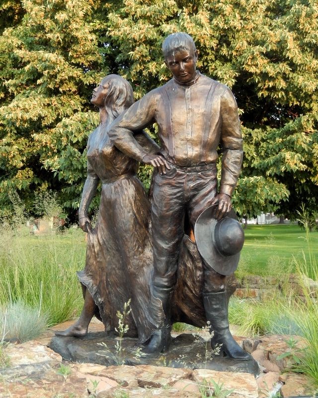 Rain Upon the Prairie Sculpture image. Click for full size.