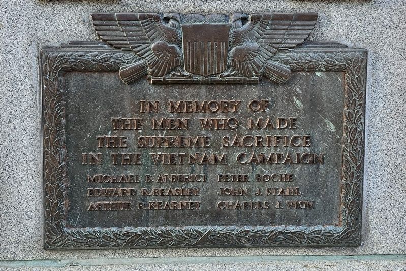 Floral Park Vietnam War Memorial Marker. Click for full size. Floral Park Vietnam War Memorial Marker image. Click for full size.