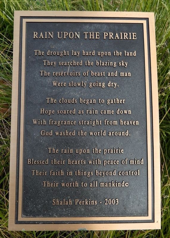 Rain Upon the Prairie Sculpture image. Click for full size.