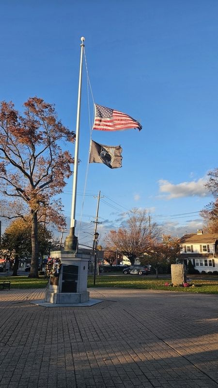 Floral Park Vietnam War Memorial (Facing southeast). Click for full size. Floral Park Vietnam War Memorial (Facing southeast) image. Click for full size.