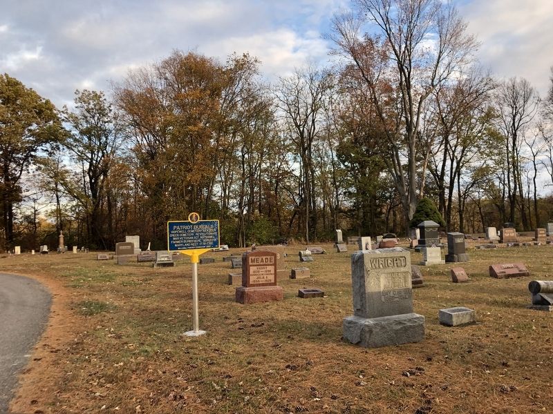 Patriot Burials Marker. Click for full size. Patriot Burials Marker image. Click for full size.